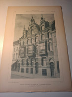 Delcampe - Planche Maisons Chaussée De Bruxelles à Ledeberg-Lez-Gand 1898 - Architecture