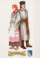 Delcampe - Estonia Valga People In Traditional National Costumes Unposted #PBE567 - Estland