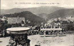 Delcampe - CPA Chatel Guyon La Table D'orientation Et La Ville - Châtel-Guyon