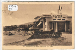 Delcampe - SAINTE-MAXIME-SUR-MER- LE CASINO ET LA PLAGE - Sainte-Maxime
