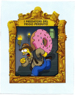 Delcampe - (251) Fumetti, I Simpson, I Predatori Del Frigo Perduto, Cartolina Sagomata, Promocard 7981 - Comicfiguren