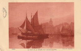 Delcampe - Z++17-(85) LE PORT DE LA CHAUME AUX SABLES D' OLONNE - ILLUSTRATION R. E. C. COULON - 2 SCANS - Sables D'Olonne