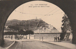 Delcampe - Z++13-(ESPAGNE) SAN SEBASTIAN - MONTE IGUELDO VISTO DESDE EL TUNEL  - 2 SCANS - Guipúzcoa (San Sebastián)