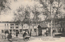 Delcampe - Z++11-(82) MONTAUBAN - LA PLACE LALAQUE - QUARTIER DE VILLEBOURBON - ANIMATION - 2 SCANS - Montauban