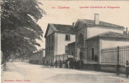 Delcampe - Z++10-(81) CASTRES - QUARTIER D' ARTILLERIE DE VILLEGOUDOU - ANIMATION - EDIT. MOURGUES , CASTRES- 2 SCANS - Castres