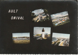 Delcampe - Z++9-(80) AULT ONIVAL - CARTE MULTIVUES COULEURS - 2 SCANS - Ault