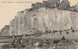Delcampe - Z++9-(80) AULT - LES FALAISES VERS ONIVAL - ANIMATION - JEUX D' ENFANTS - 2 SCANS - Ault
