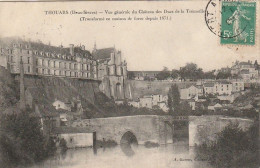 Delcampe - Z++8-(79) THOUARS - VUE GENERALE DU CHATEAU DES DUCS DE LA TREMOILLE - 2 SCANS - Thouars