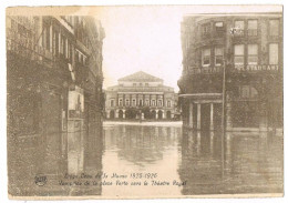Delcampe - Liege - Crue De La Meuse 1925-1926 - Vue Place Verte Vers La Theatre Royal - Lüttich