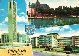 Delcampe - OFFENBACH  MAIN Markus Kirche Mainansicht Mit Schloss Ketteler Krankenhaus - Offenbach