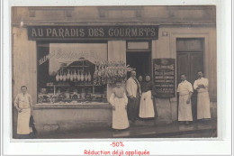 Delcampe - CHARLEVILLE MEZIERES : Au Paradis Des Gourmets - Alimentation Générale, Boucherie - Très Bon état - Charleville