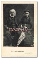 Delcampe - CPA Folklore Types Auvergnats - Costumes