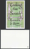 Delcampe - Faber Book Cover Postcard COOKING FROM SCRATCH 1951 By Kathleen Le Riche, Knife - Werbepostkarten