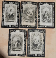 Delcampe - Bonbled Germain Et épouse Huart Domitille ( Rance - 5 Lithographies Différentes Turgis à Paris - Avvisi Di Necrologio