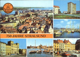 Delcampe - Stralsund Mecklenburg Vorpommern Panorama Leninplatz Hafen Heinrich Heine Ring A - Stralsund