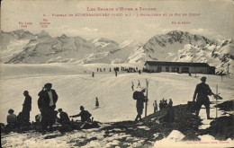 Delcampe - CPA Sports D'hiver Ski Luchon Superbagneres L'hotellerie Et Le Pic De Cecire - Wintersport