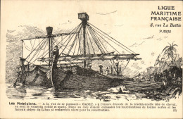 Delcampe - CPA Bateau Voilier Les Pheniciens - Segelboote