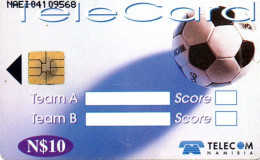 Delcampe - NAMIBIA - CHIP CARD - FOOTBALL SOCCER - SCORE CARD - Namibia
