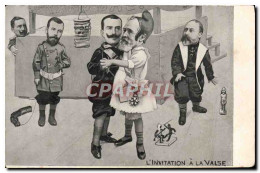 Delcampe - CPA Politique Satirique L'invitation A La Valse - Satirische