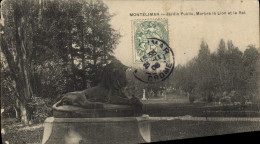 Delcampe - CPA Montelimar Jardin Public Marbre Le Lion Et Le Ret - Montelimar