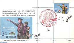 Delcampe - Ryu-Kyu 1965 Scouting 1v, First Day Cover, Sport - Scouting - Ryukyu Islands
