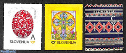 Delcampe - Slovenia 2018 Easter 3v, Mint NH, Religion - Religion - Slowenien