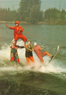 Delcampe - BELGIQUE    JABBEKE   KLEIN STRAND   Waterskiënde Clowns - Jabbeke