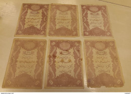 Delcampe - TURQUIE , EMPIRE OTTOMAN 6 BILLETS 100 KURUSH - Turquie