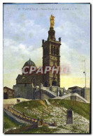 Delcampe - CPA Marseille Notre Dame De La Garde - Notre-Dame De La Garde, Aufzug Und Marienfigur