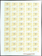 Delcampe - DOMINICAINE Poste ** - 1437, Feuille Complète De 50, Non Dentelée (tirage 1000): 10p. Phare De Colomb - Dominikanische Rep.