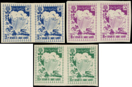 Delcampe - ARABIE SAOUD. NEDJED Poste ** - 159/61, 3 Paires Non Dentelées: Année Du Réfugié - Saudi-Arabien