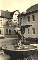Delcampe - Kranichfeld Kranichbrunnen Handabzug - Kranichfeld