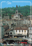 Delcampe - 34 SETE VUE SUR LA VILLE ET L EGLISE SAINT LOUIS - Sete (Cette)