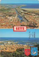Delcampe - 34 SETE VUE AERIENNE DE LA VILLE ET DU PORT - Sete (Cette)