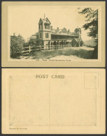 Delcampe - India Old Embossed Postcard Simla, Punjab Government House, Shimla No. 505 - Inde