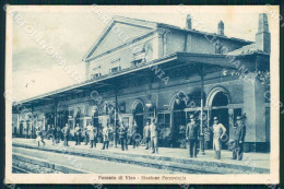 Delcampe - Perugia Fossato Di Vico Stazione Ferroviaria Cartolina WX7253 - Perugia