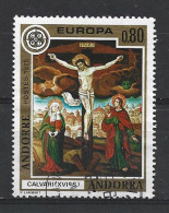 Delcampe - ANDORRA. EUROPA 1975  Yv. 243. Christ En Croix, Oblitéré - 1975