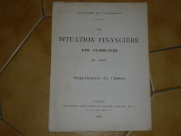 Delcampe - Ministère De L'intérieur, Situation Financière Des Communes En 1882 : L' ISERE ............. ISE-e - Historische Documenten