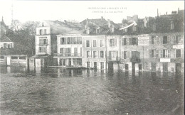 Delcampe - Chatou.       Inondation Janvier 1910. Chatou, La Rue Du Pont - Chatou