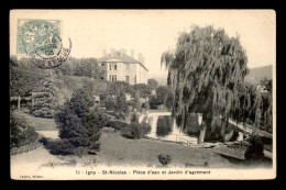 Delcampe - 91 - IGNY - ST-NICOLAS - PIECE D'EAU ET JARDIN - Igny