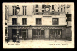 Delcampe - 75 - PARIS 1ER - RENAUD ET TRIPETTE 39 RUE J.J ROUSSEAU - CARTE DE SERVICE - VOIR ETAT - Paris (01)