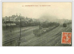 Delcampe - 36.CHATEAUROUX.LES QUAIS DE LA GARE.TRAIN - Chateauroux