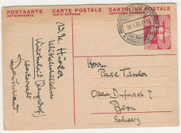 Delcampe - 422 - 94 - Entier Postal Réponse Avec Cachet Allemand 1935 - Ganzsachen
