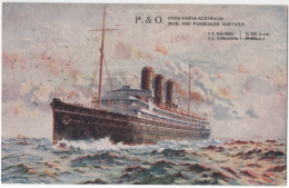 Delcampe - P. & O. - India-China-Australia - Mail And Passenger Services - & Boat - Dampfer