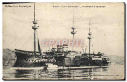 Delcampe - CPA Bateau De GuerreCollection Artistique Le Courbet Cuirasse D'escadre - Oorlog