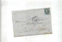 Delcampe - Lettre Cachet Losange  + Cette Sur Napoleon  + Toulouse  + Cette à Bordeaux - 1849-1876: Klassik