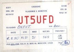 Delcampe - AK 277277 QSL - USSR - Ukraine - Kiev - Amateurfunk