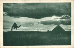 Delcampe - CPA Egypt Egypte The Desert At Sunset - Otros & Sin Clasificación