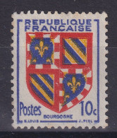 Delcampe - France Année 1949 Armoiries De Province Bourgogne N° 834 (*) Réf 8515 - 1941-66 Coat Of Arms And Heraldry