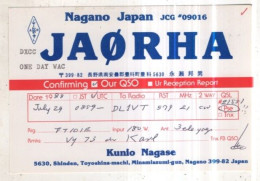 Delcampe - AK 277279 QSL - Japan - Nagano - Amateurfunk